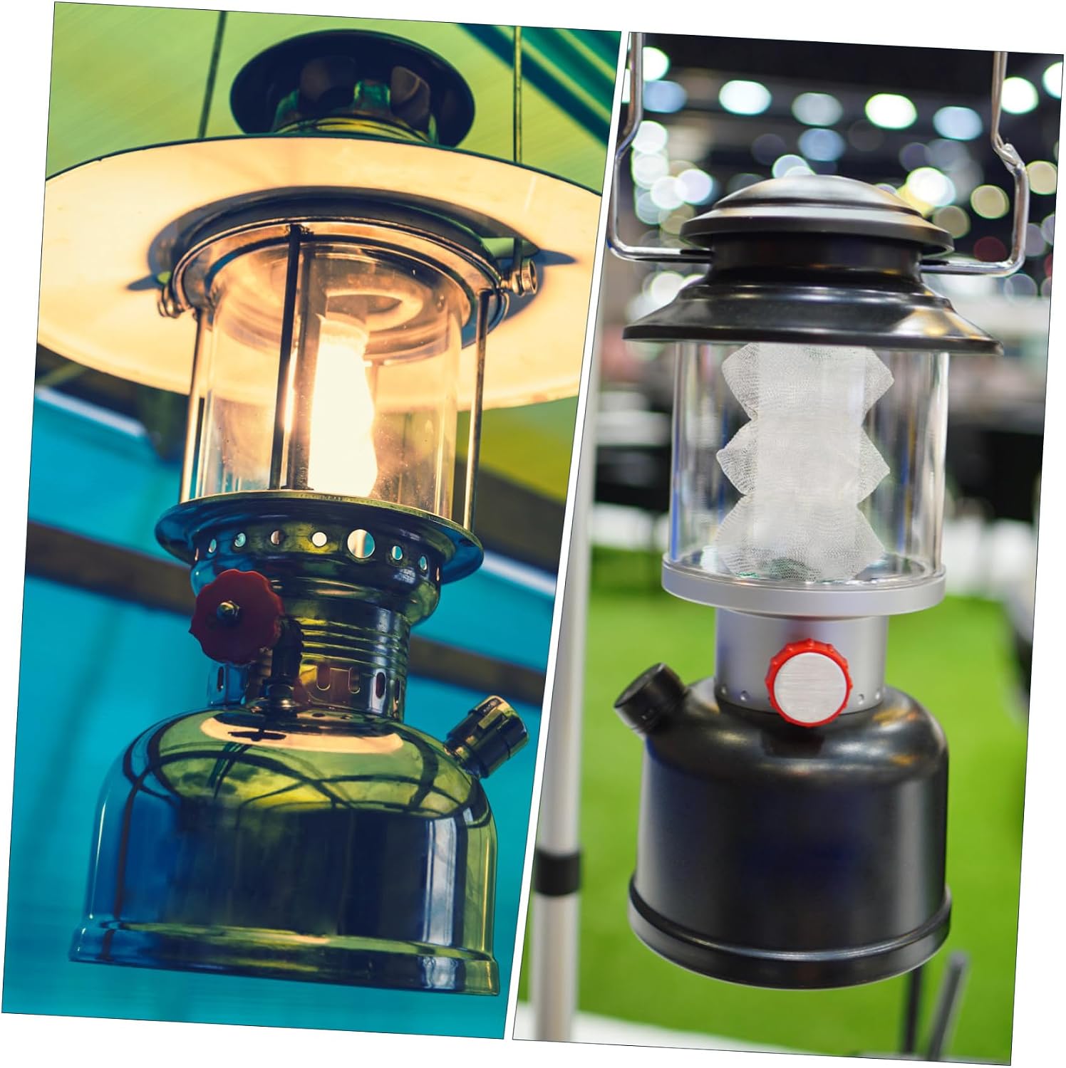 6pcs Expertly Woven Polyester Mesh Mantle Gas Lamp Mantles for Lanterns Camping Wick Inverted Lantern Accessories