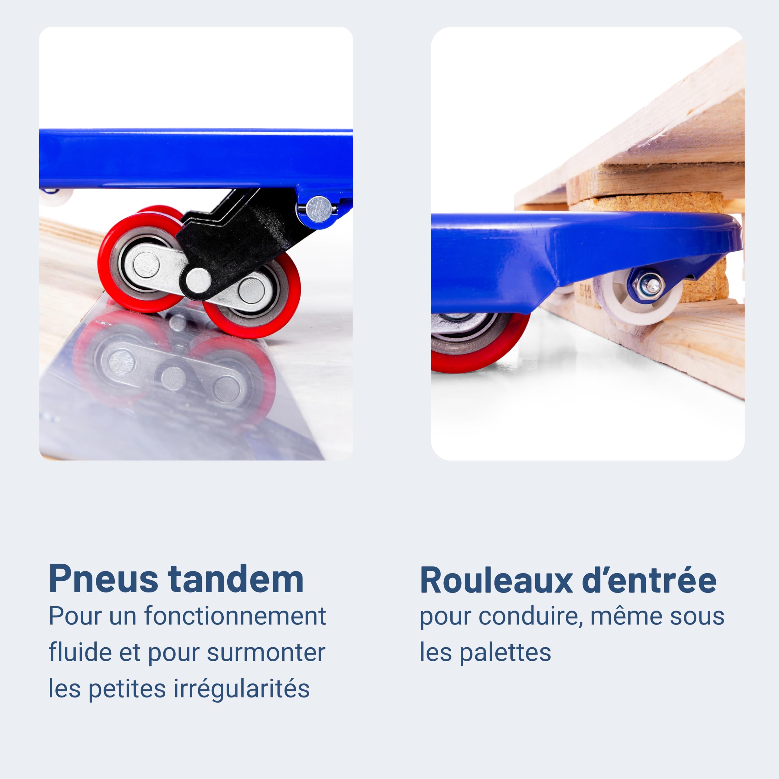 Pallit Transpalette Peseur Scale+ - 2500 kg, Pas 0,5 kg, Fourches 1150 mm | Balance numerique precision 1% pour pesage direct de palette, roues PU silencieuses et timon ergonomique haute capacite