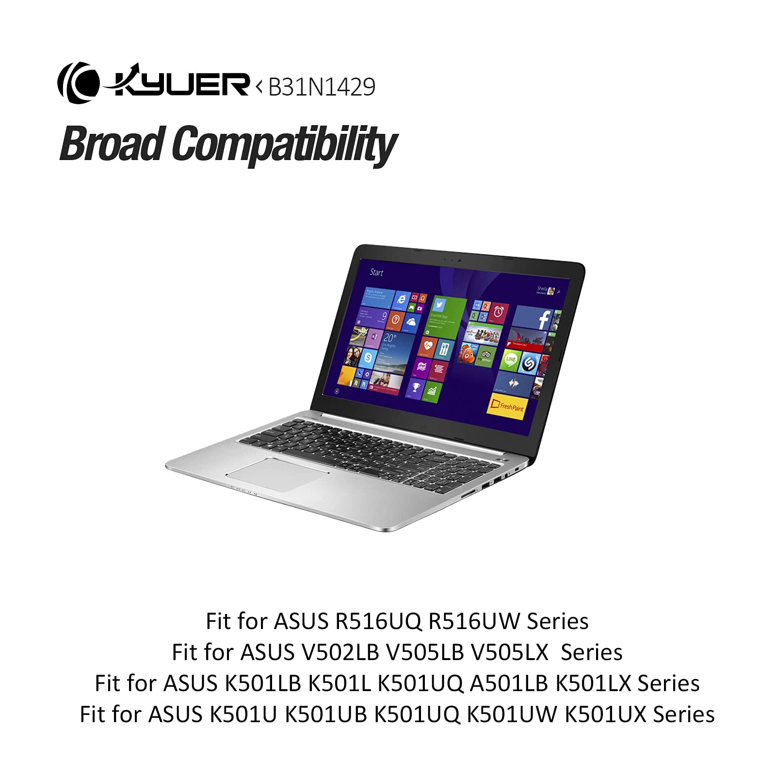 Genuine ASUS B31N1429 Vivobook A501L A501LX A501L K501U Laptop battery – PC Gadgets