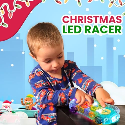 Miniatura 3 de Playbees Juguete de coche transparente iluminado, juguetes para niños autistas de 3 a 5 años, juguete sensorial para niños con autismo, juguetes