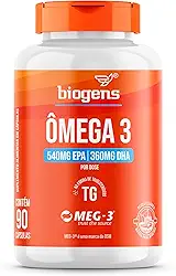 Ômega 3 TG, 540MG EPA | 360MG DHA, MEG-3®, Bigens (90 caps)