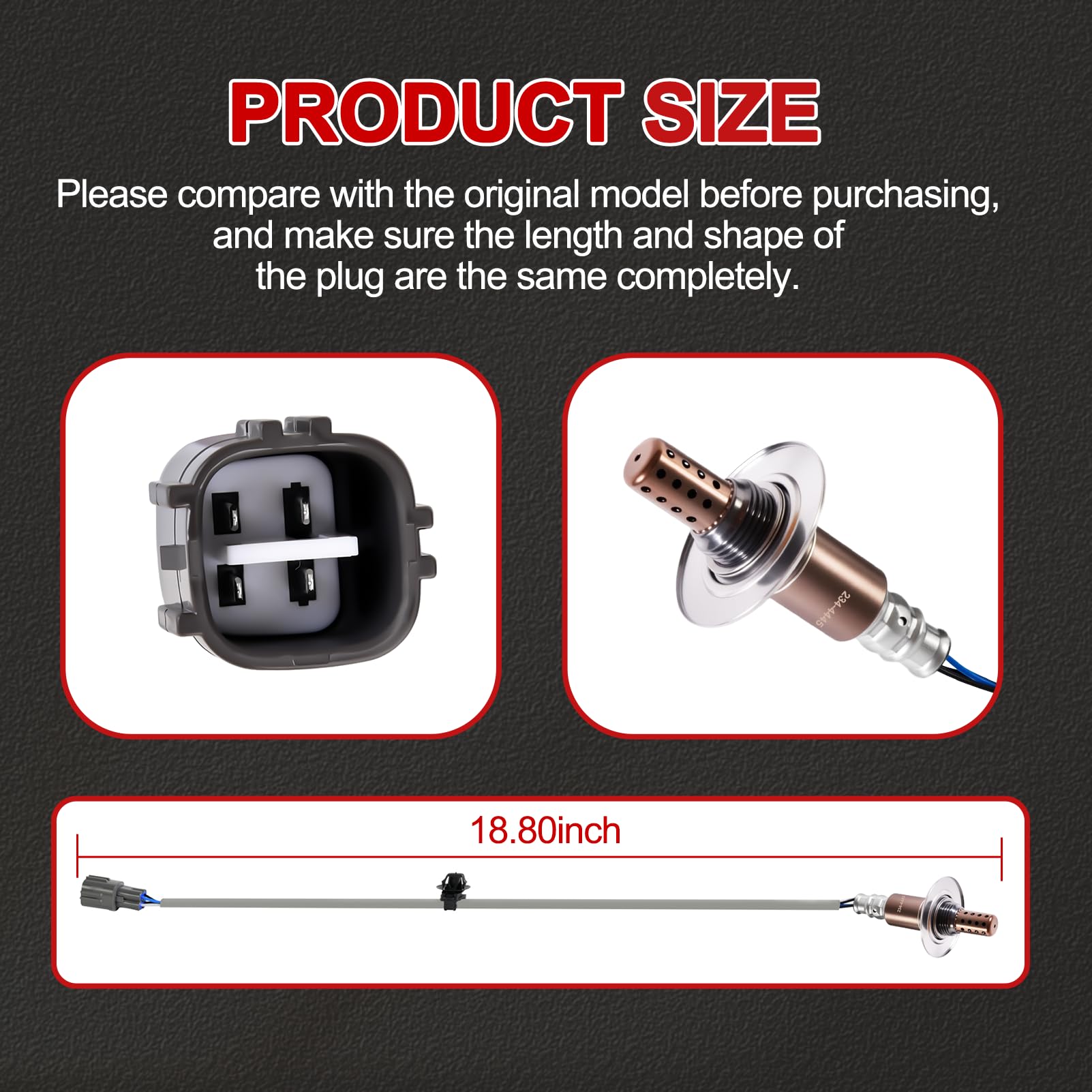 TRQ Downstream O2 Oxygen Sensor | Compatible With Subaru