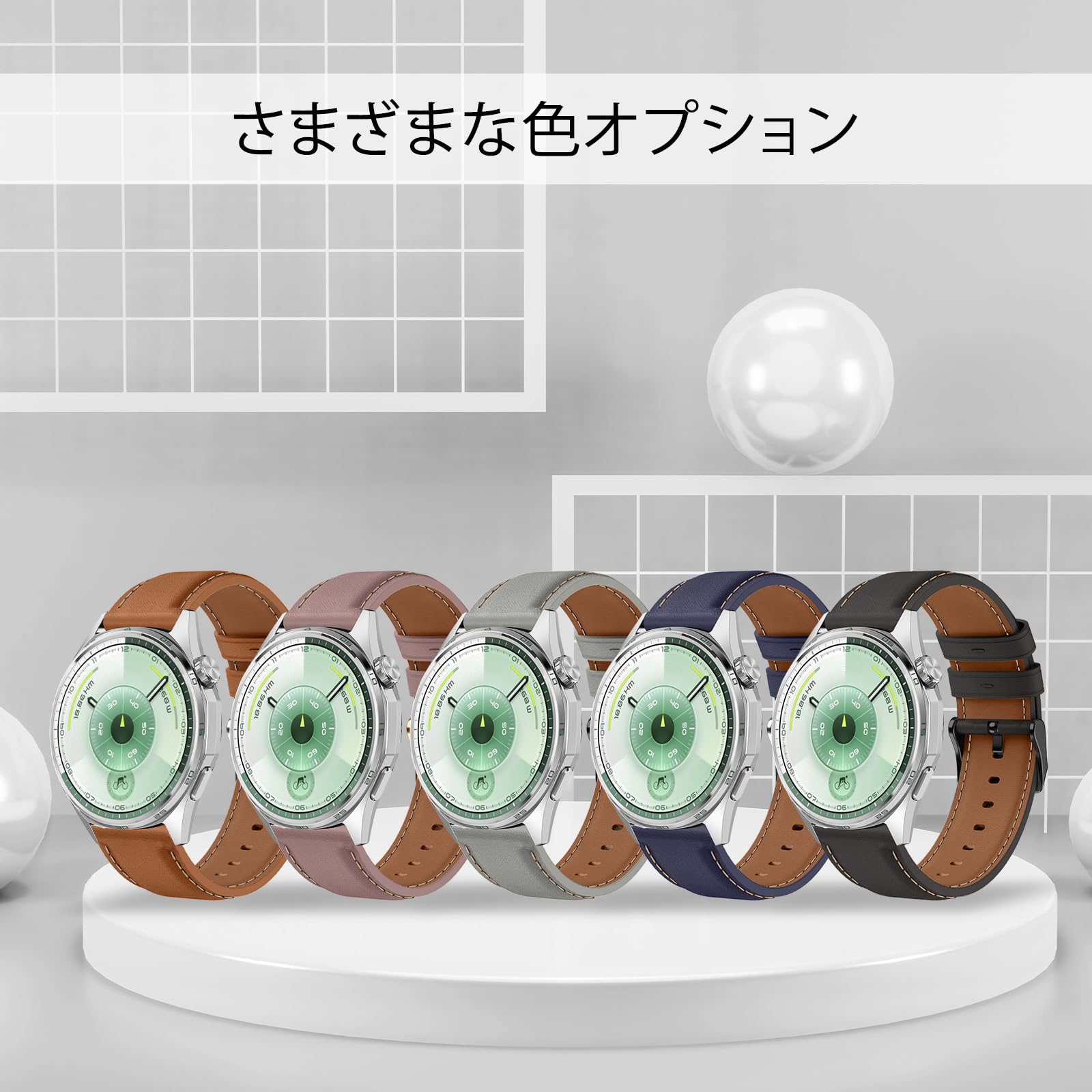 Amazon.co.jp: 22 mm レザー 時計バンド Huawei Watch GT Runner 2/GT