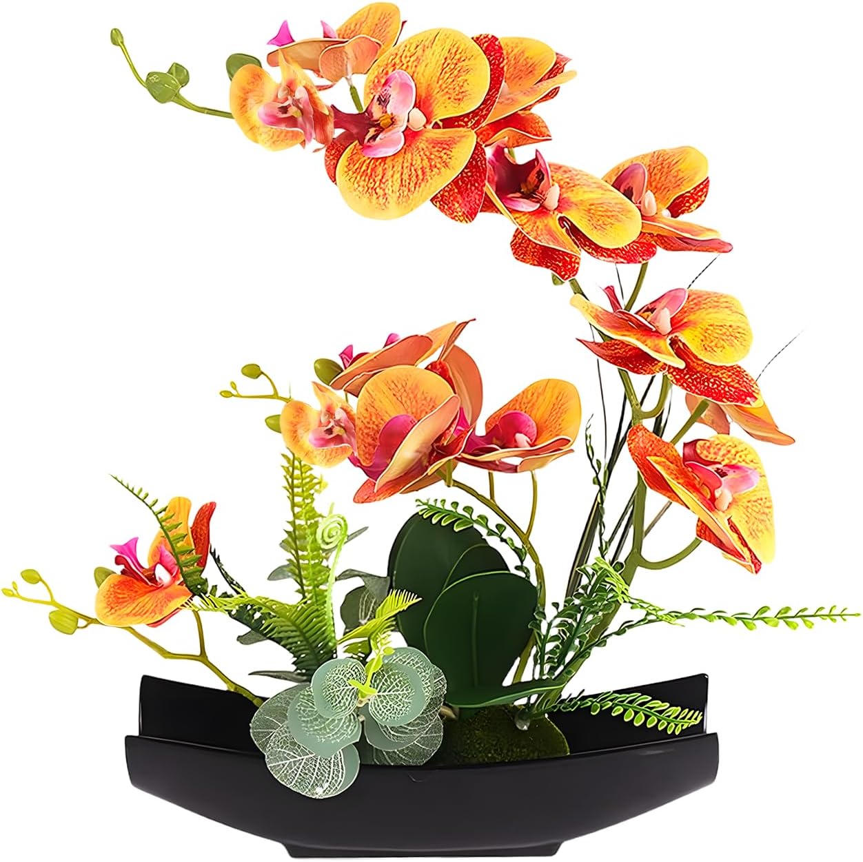 YOBANSA Real Touch Silk Orchid Artificial Flowers with