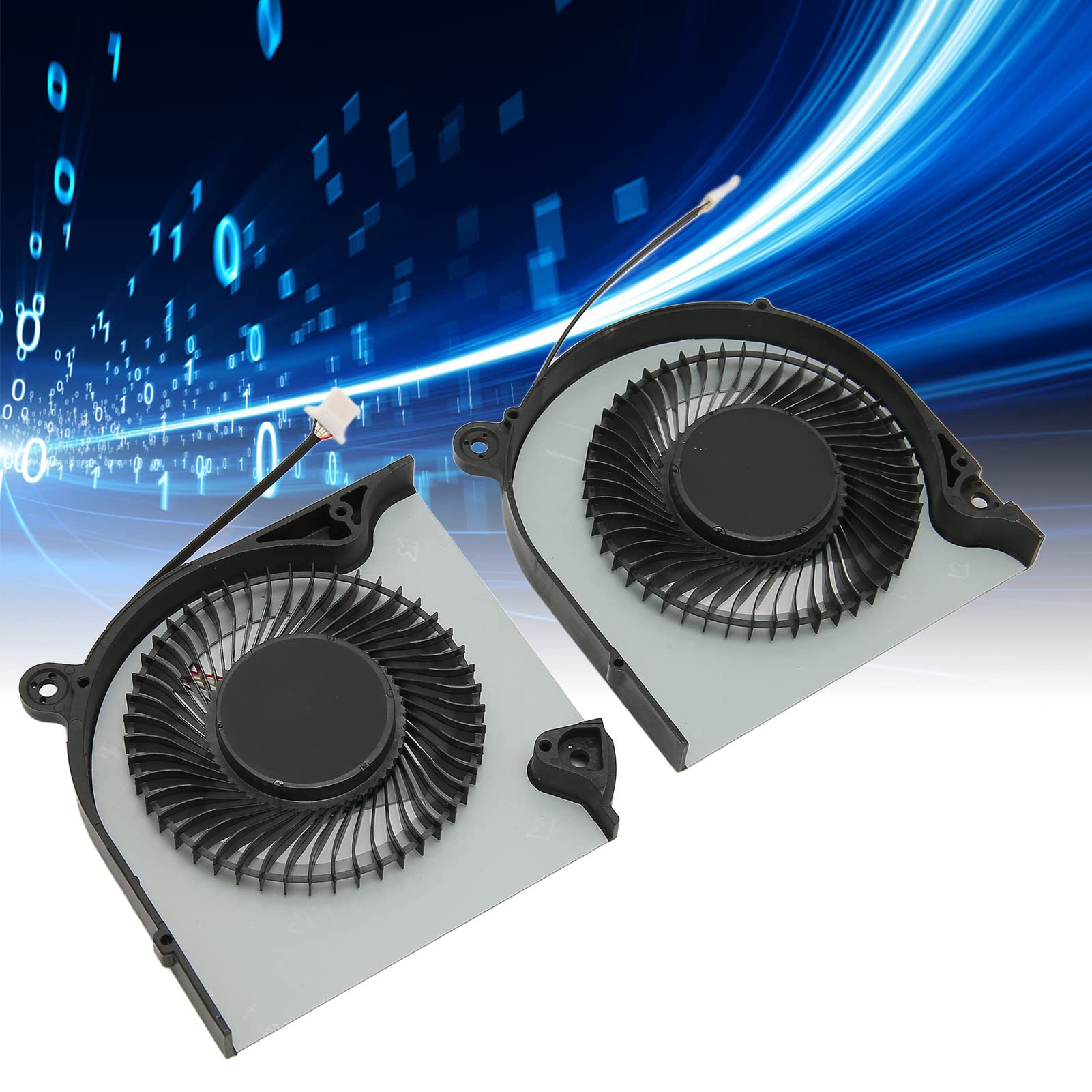 Ventola di Raffreddamento, Radiatore Ventola di Raffreddamento GPU/CPU di Ricambio per Laptop Gaming, 5 Anelli di Tenuta, Alta Velocità e Silenziosa