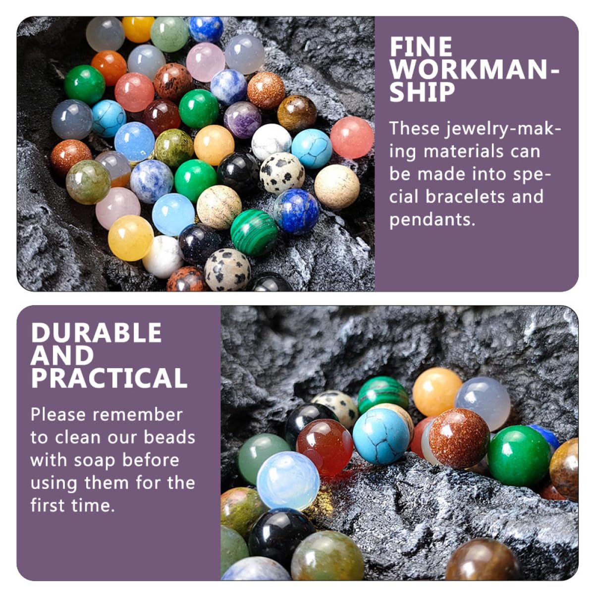 NUOBESTY 200stücke Kristall Spacer Perlen Für Schmuckdesign Bastelperlen Verschiedenen Farben Für Armbänder Und Kreative Projekte Einfach Auffädeln Und Gestalten