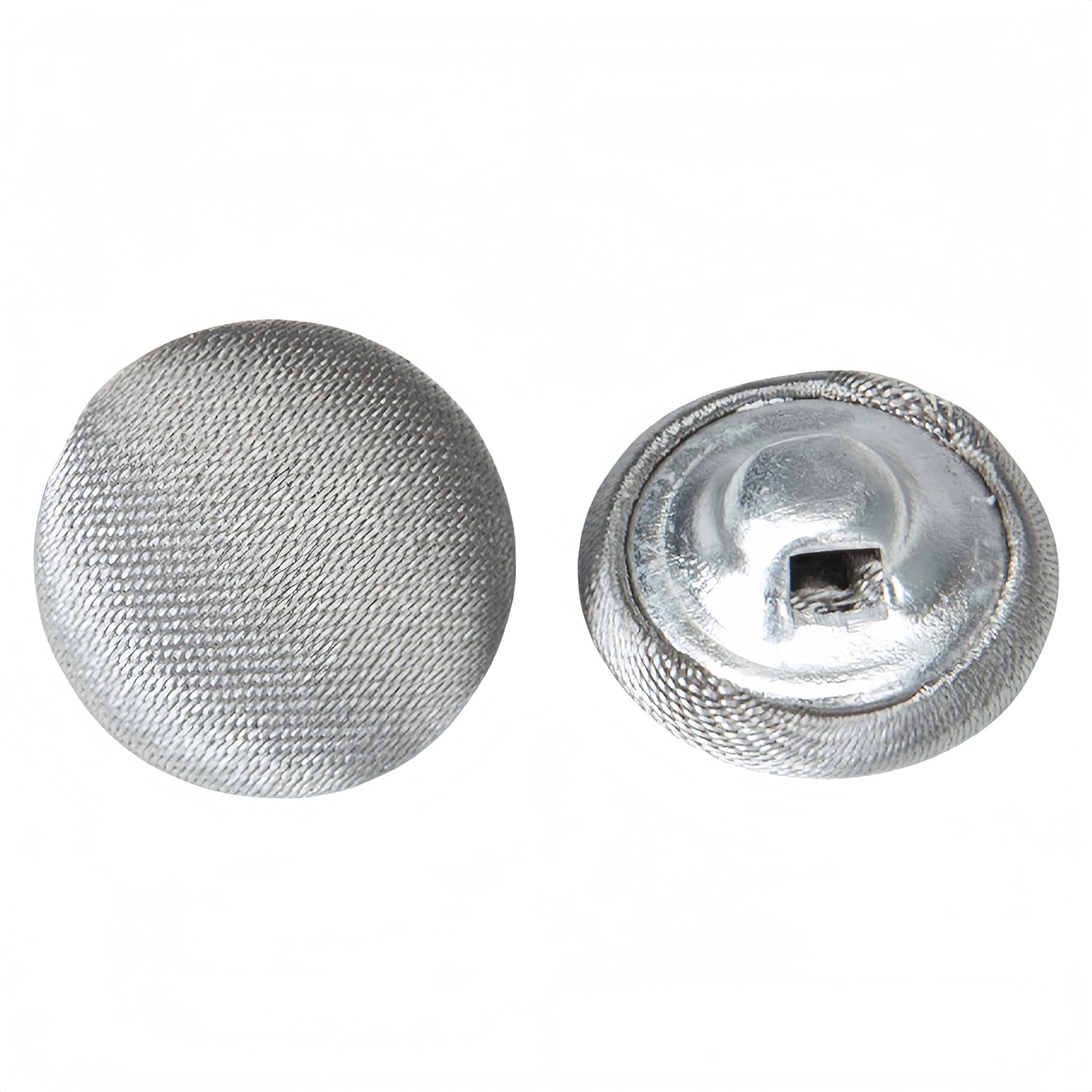 10 Pcs Satin Covered Metal Shank Buttons Cloth Buttons for Wedding Dress Tuxedo Suits