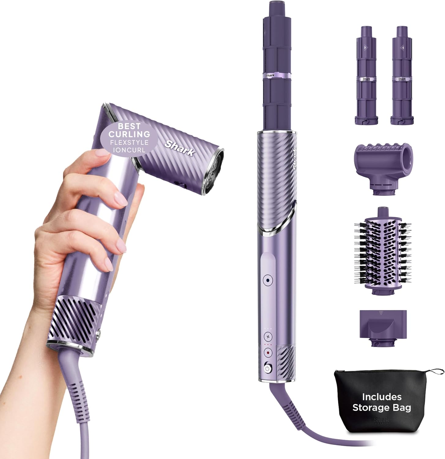 Shark FlexStyle IonCurl Ion Air Drying, Curling and Styling System, HD840PU