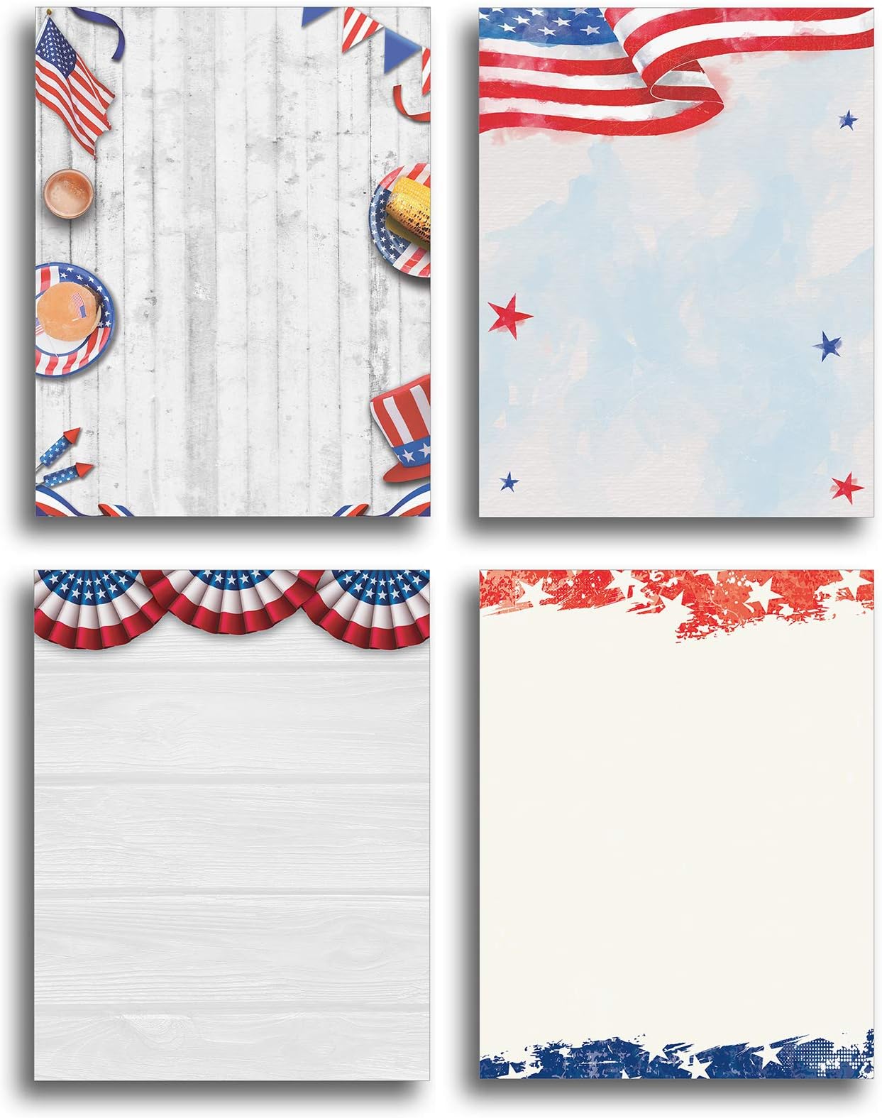 Amazon.com : Great Papers! Patriotic Holiday Letterhead, 80 count, 11 ...