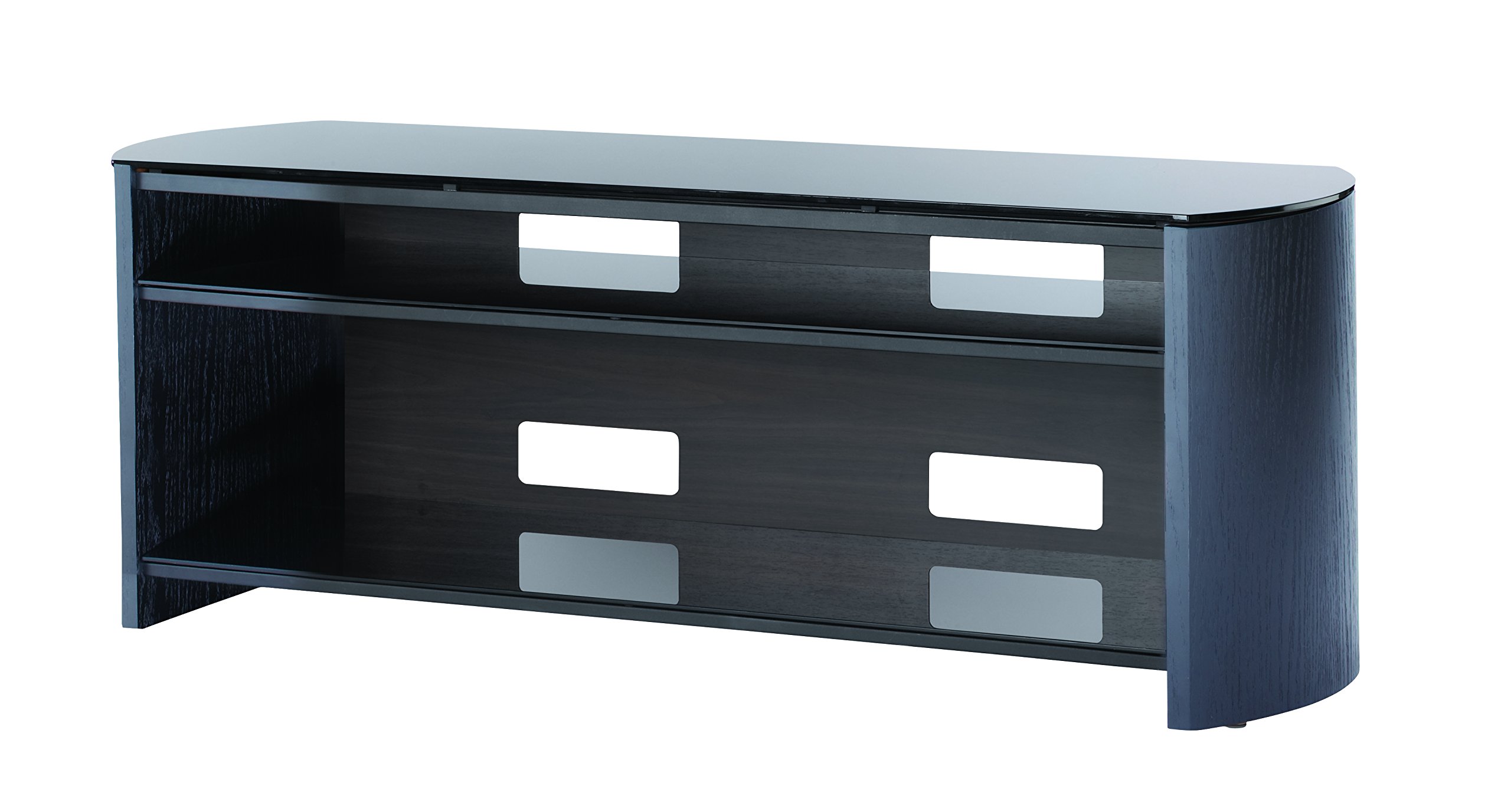 Alphason Finewoods TV Stand 1350 - Black Oak, 1350 X 455 X 505 mm