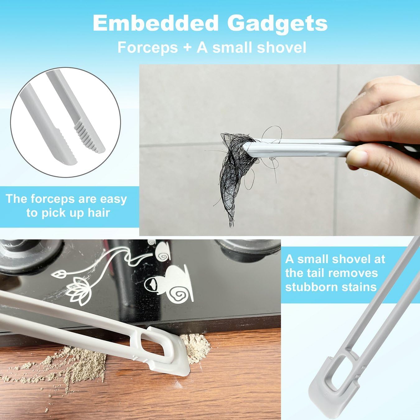 AFPIN- Multi Purpose Plastic- Bathroom Cleaning Brush | Tiles Cleaning Brush | Hard Bristle 360 Degree Rotation- Kitchen Floor Cleaner | Kitchen Cleaning Brush 2