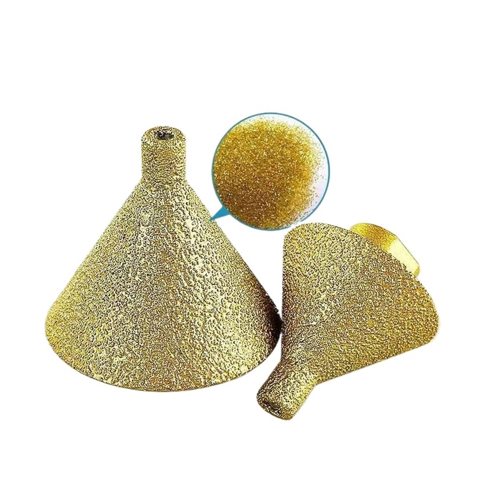 1 szt. Ściernica diamentowa-palcowa-M10 diamentowa końcówka do fazowania do kamienia-38mm/50mm stożkowa głowica szlifierska parasolowa