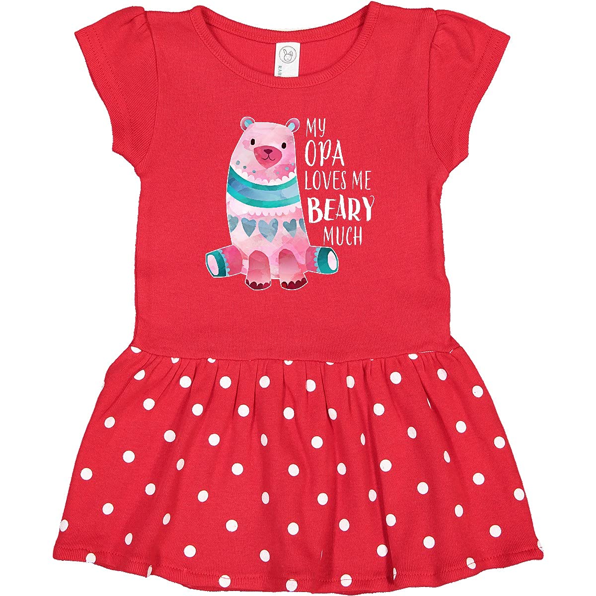 inktastic My Opa Loves Me Beary Much with Cute Bear Infant Dress
