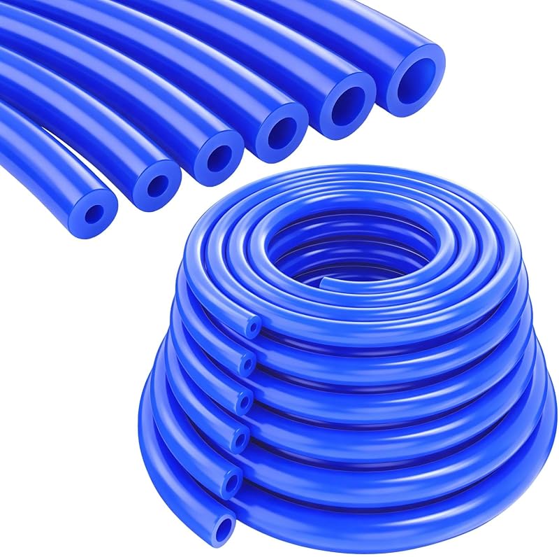 Mangueira de vácuo automotiva Tnisesm de silicone azul – Kit com 6 medidas
