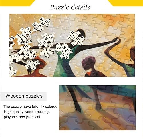 Miniatura 2 de Rompecabezas de baile para mujeres africanas, 500 piezas para adultos, rompecabezas educativos de aprendizaje, juguetes familiares difíciles y