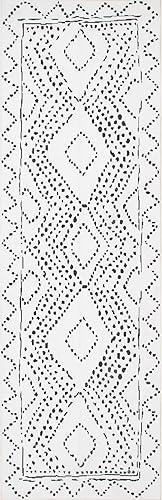 Miniatura 5 de nuLOOM Mila - Alfombra lavable a máquina, 5 x 8 pies, color marfil