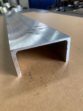 Aluminum Channel 0.150 Thick x 2 x 4 x 8 Long, 6061-T6 Aluminum