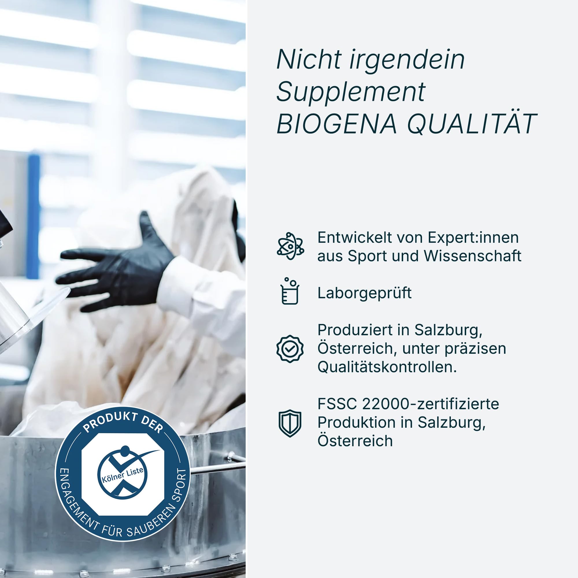 BIOGENA SPORTS - Magnesium + Kalium Sport Nahrungsergänzungsmittel - Elektrolyt-Pulver mit L-Glutamin 30 Sticks - mit Kalium & Magnesium zur Unterstützung von Muskeln & Energiestoffwechsel