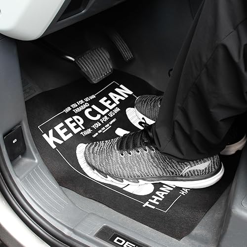 Miniatura 4 de Alfombrillas desechables para automóvil, 50 unidades, cubierta protectora para automóvil, ajuste universal, alfombrilla protectora delantera y