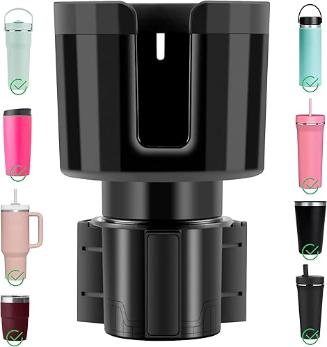 Expansor de portavasos de automóvil para tazas, botellas y tazas de viaje, compatible con la mayoría de tamaños estándar para botellas, evita