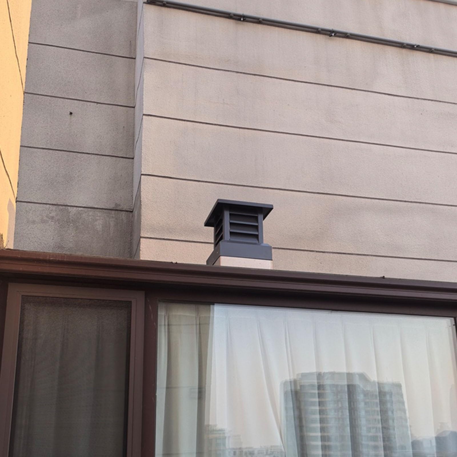 MYXJGNAIY Aluminum Alloy Flue Chimney Cap 9.9-17.7 in, Fireplace Weatherproof Chimney Cover, Chimney Roof Rain Guard, Cone Top Chimney Caps to Fit Existing Clay Flue Tile(17.7in)