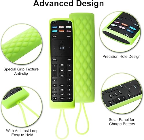 Miniatura 3 de Paquete de 2 fundas para control remoto Vizio, compatible con Vizio Remote Case XRT136  XRT140 Series Universal Smart TV Control Funda de silicona