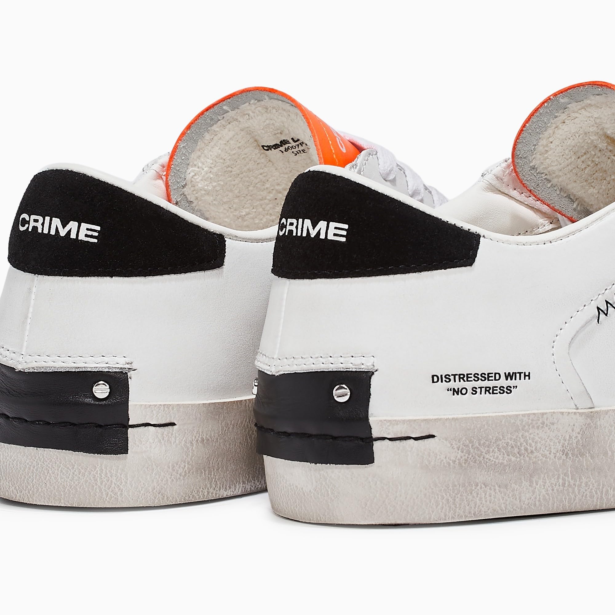 Crime Distressed 16007PP5.10 Bianco Arancio Nero