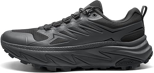SRA Men's Trail Running Shoes Lightweight Breathable Hiking Running Shoe with Cu