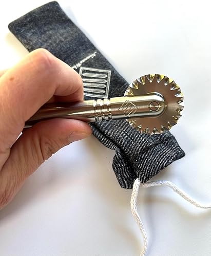 Miniatura 2 de Nonna's cutter, all stainless steel pasta & pastry wheels (Smooth & Fluted pair)