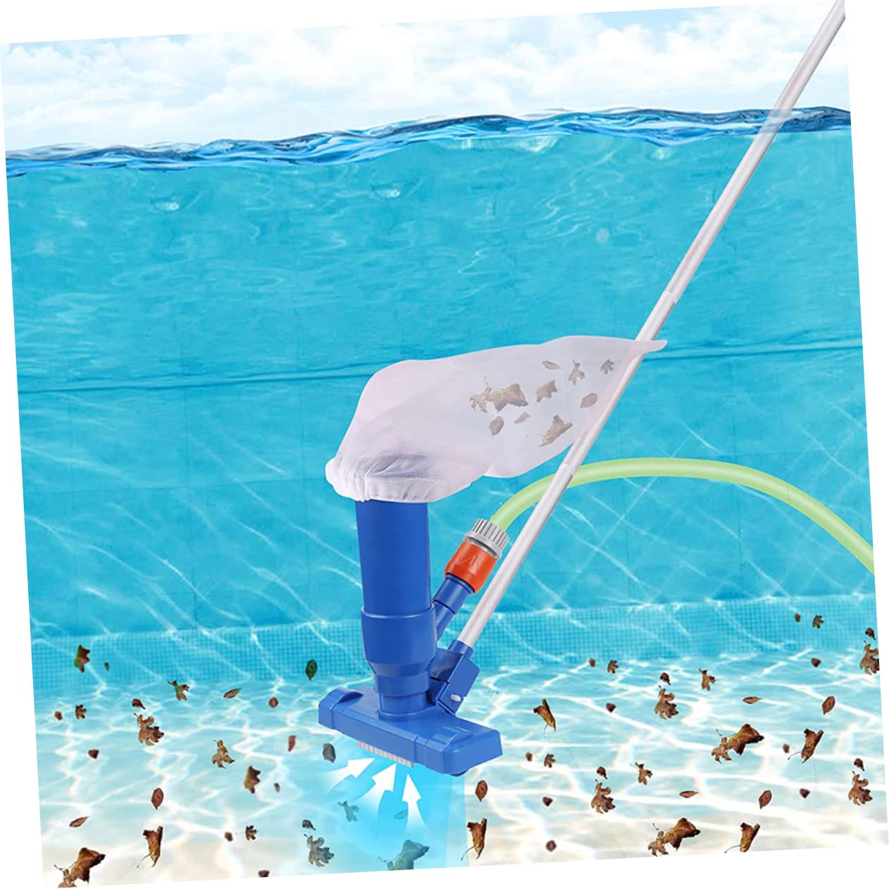 Toddmomy 1 Juego Kit De Limpieza De Piscina Limpiador De Piscinas Aspiradora De Piscina Red De Cuchara De Piscina Herramienta De Limpieza De Piscinas El Plastico Limpio Accesorios