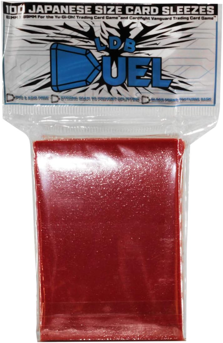 Red 100 Japanese Size Card Sleeves LDB Duel Brand Sleeves
