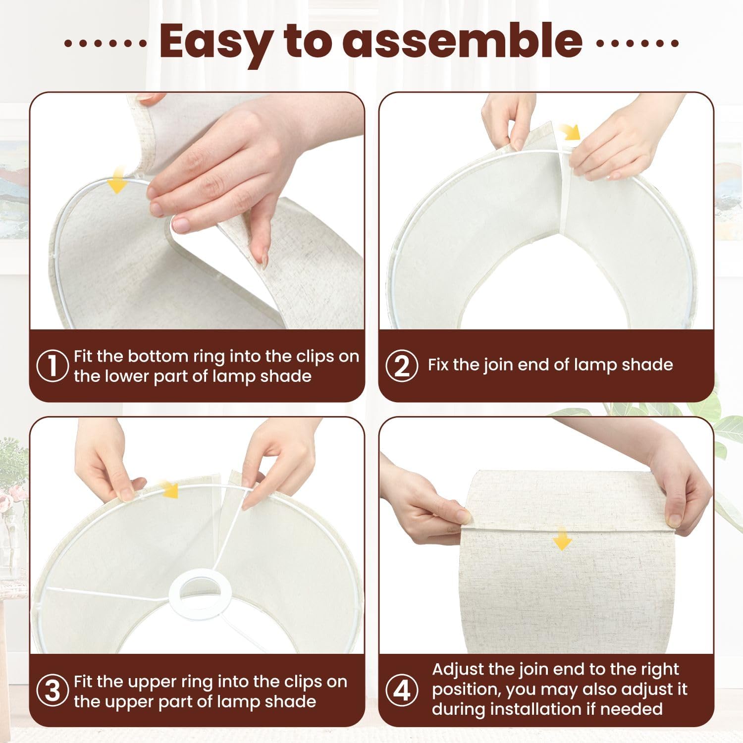 Drum Lamp Shade Gingham pattern seamless Plaid repeat green white Design for print Lampshade for Floor Lamps Table Lamps Pendant Light 8.9"x11" Linen Lampshades Replacement Large Lamp Shade