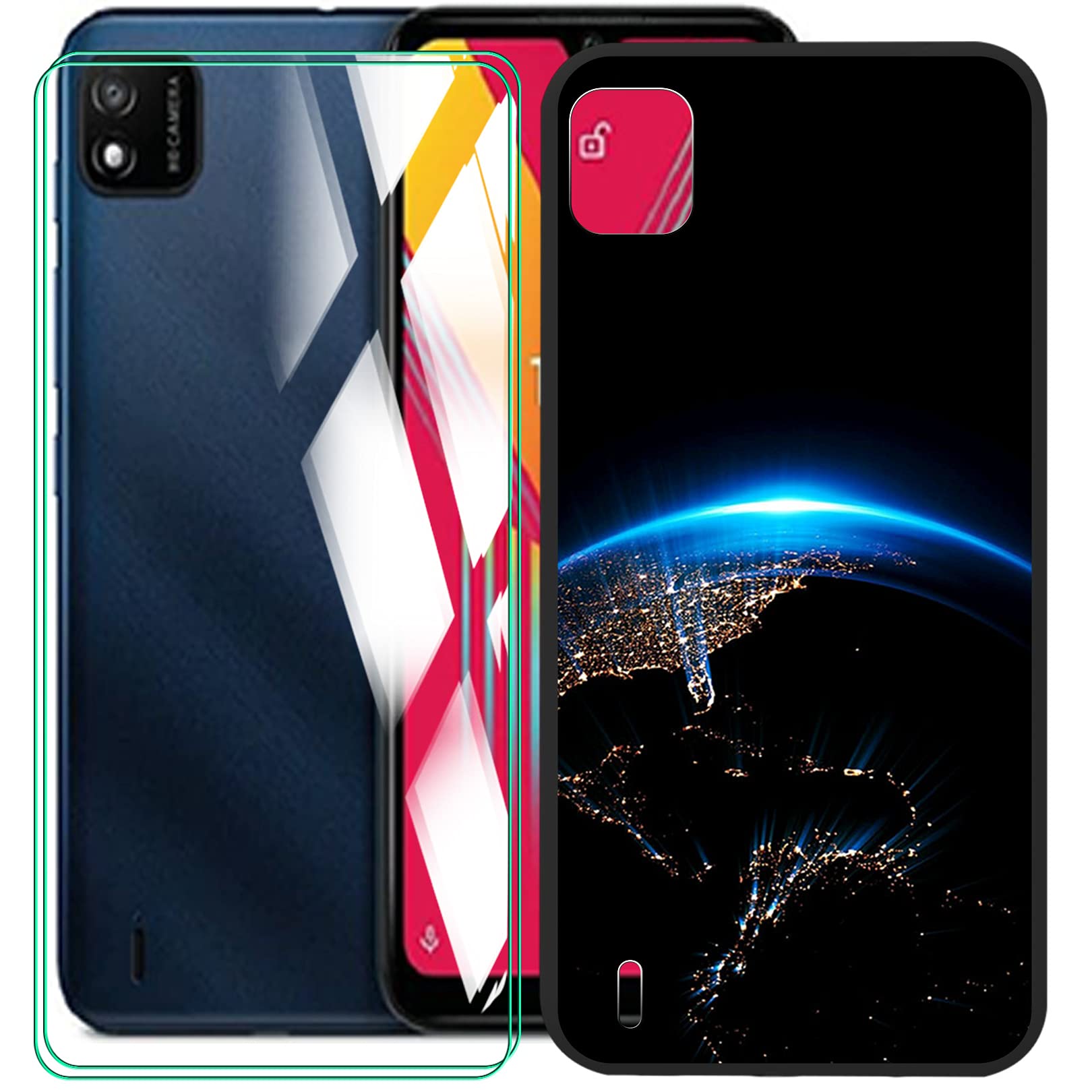 AQGG Custodia per Wiko Y62 Plus (6.10 Pollici) Cover Black Coperchio Flessibile Sottile Protettivo Morbido Silicone Custodia Skin Bumper Shell - Black