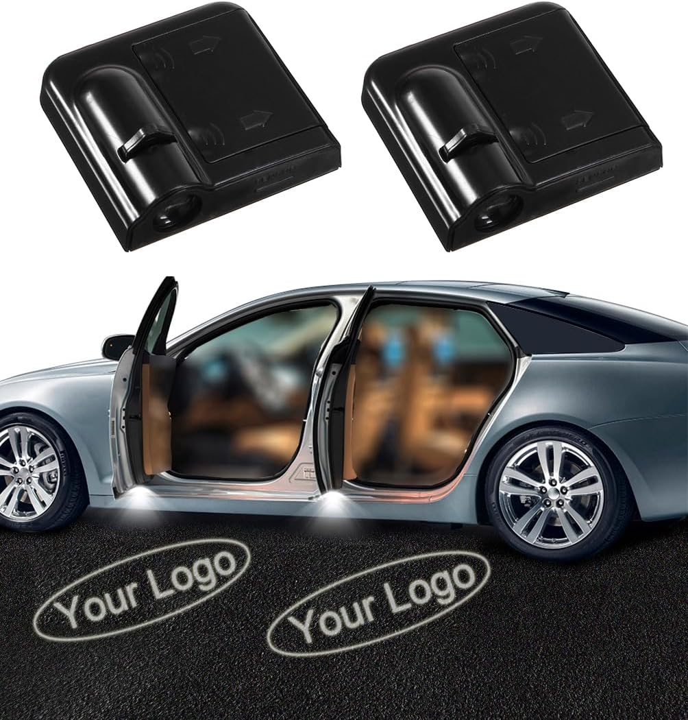 NewL 2Pcs Custom Logo LED Projector Car Door Step Courtesy Welcome Lights