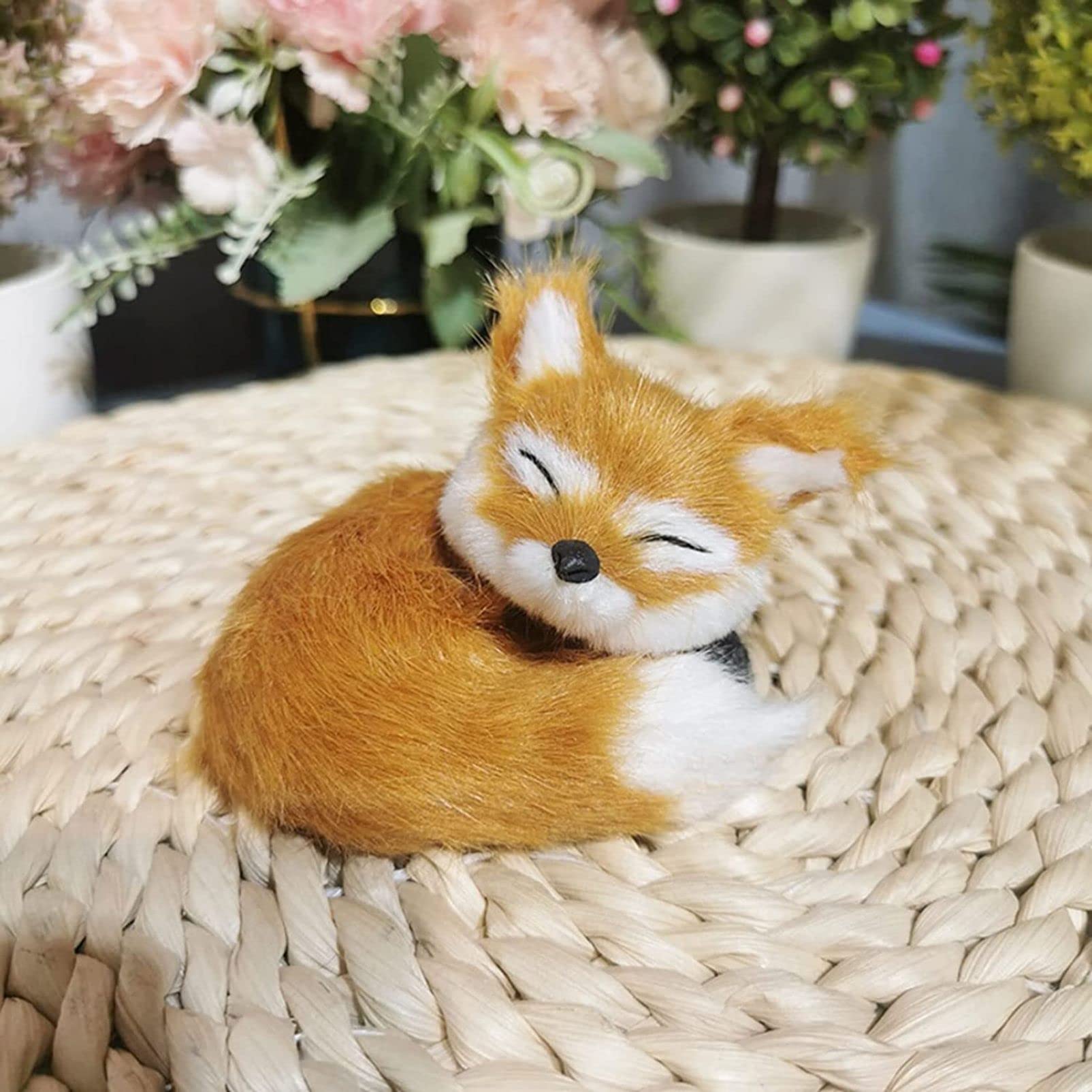 Amazon.co.jp: ぬいぐるみ 可愛い 狐 かわいい 小さいサイズ 置物