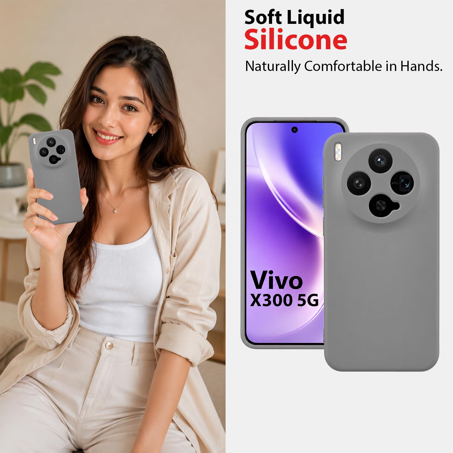 Vivo X300 5G Case - Silicone Back Cover -6