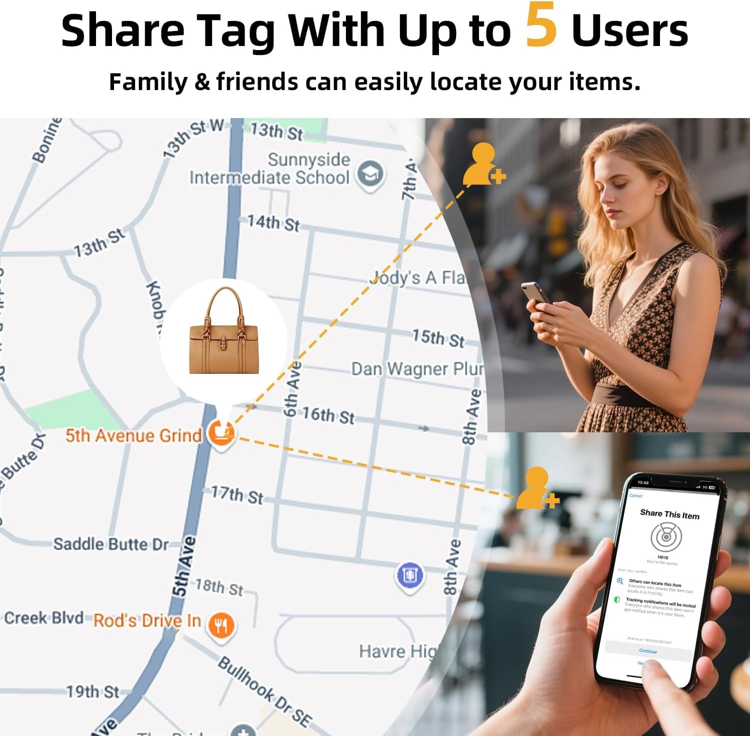 Esky Smart Tracker Tag Air Tracker Tag Compatibile con Apple Dov'è Bluetooth Localizzatore Oggetti Impermeabile IP67 Batteria Sostituibile 4 Pezzi