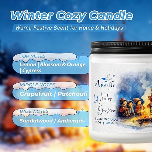 Vista 35 de Fall Candles, Apple Pie Scented Candle for Home- Fall Scented Candles Gift Set for Women & Men, Autumn Aromatherapy Candle for Holiday