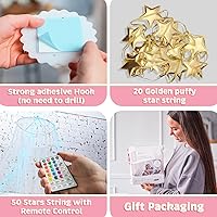 Vista 4 de Bollepo Toldo de cama con luces - Toldo de princesa rosa para habitación de niñas Individual, individual, matrimonial, Queen Cama para niños