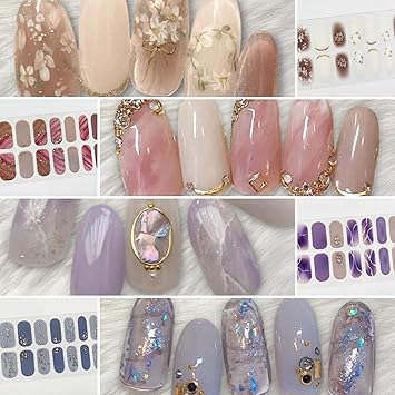 Amazon Co Jp Colorbird ネイルシール 秋冬b 貼るだけマニキュア 可愛い 花 透け感 箔 パール パーツ Ccl465 Ccl466 Ccl467 Ccl468 ビューティー