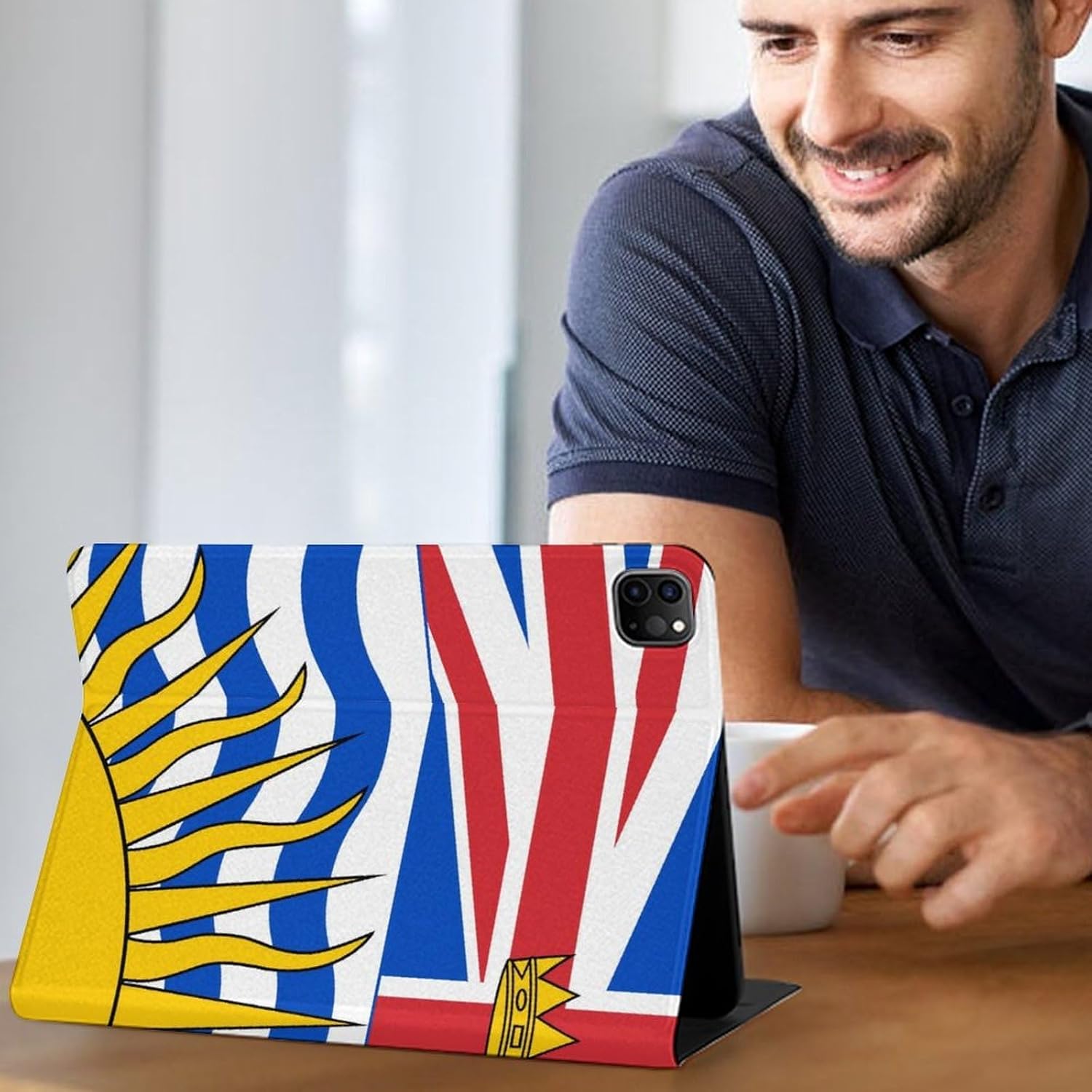 Flag of British Columbian Fashion Case Protective Cover Adjustable Stand Pro 20/21/22(11in) image 5