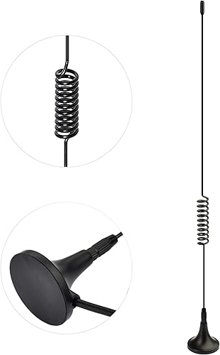 Miniatura 4 de Bingfu VHF UHF Antena de escáner de policía, radio CB, radio Ham para el hogar, escáner de radio móvil, antena, base magnética, BNC, antena macho,