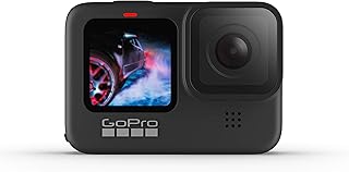 GoPro HERO9 Black - Waterproof Action Camera with Front LCD and Touch Rear Screens, 5K Ultra HD Video, 20MP Photos, 1080p Live Streaming, Webcam, Stabilization (Renewed)
