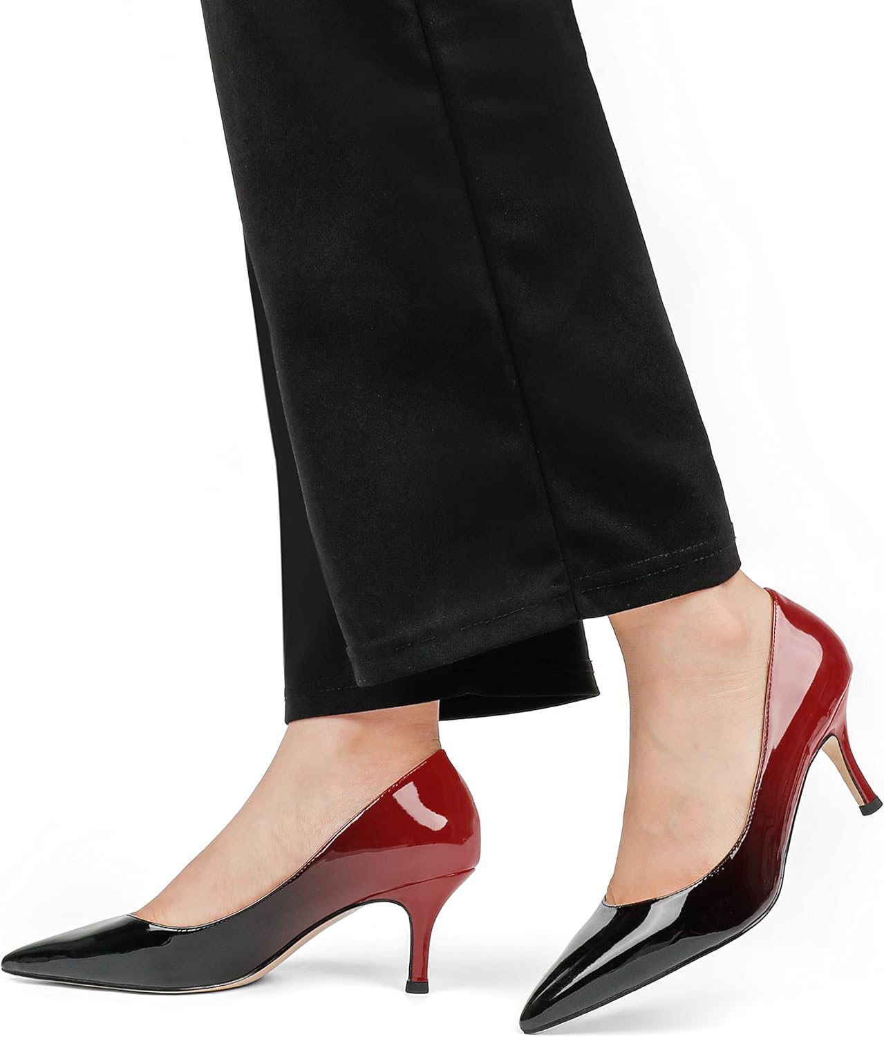 JOY IN LOVE Women's Shoes Low Heels Pointy Toe Kitten Heel Daily Pumps - Image 6