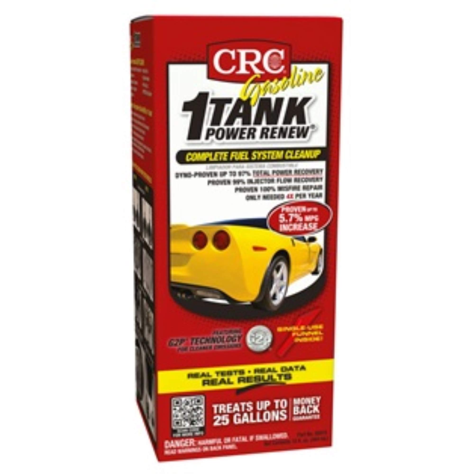 CRC 1-Tank Power Renew Gasoline Fuel System Cleaner