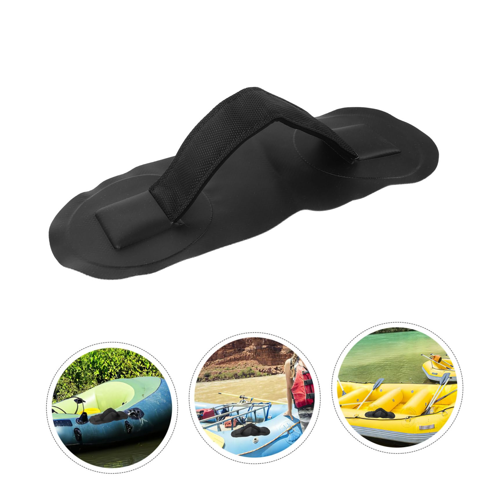 UPKOCH Bootsgriff handhaben Schlüssel Kajak-Must-Haves für Bootfahren Kanuzubehör Kanuboot Griff Kanu Paddelgriff Outdoor-Kajakgriff Kajak Teile Marine-Haltegriff Nylon Schwarz