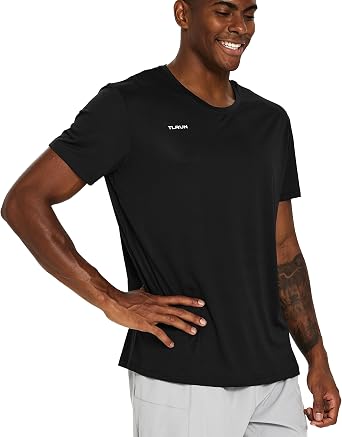 TLRUN Men's Ultra Lightweight Running Shirts Dry Fit Marathon Top Tee Cool Short Sleeve Athletic T-Shirts