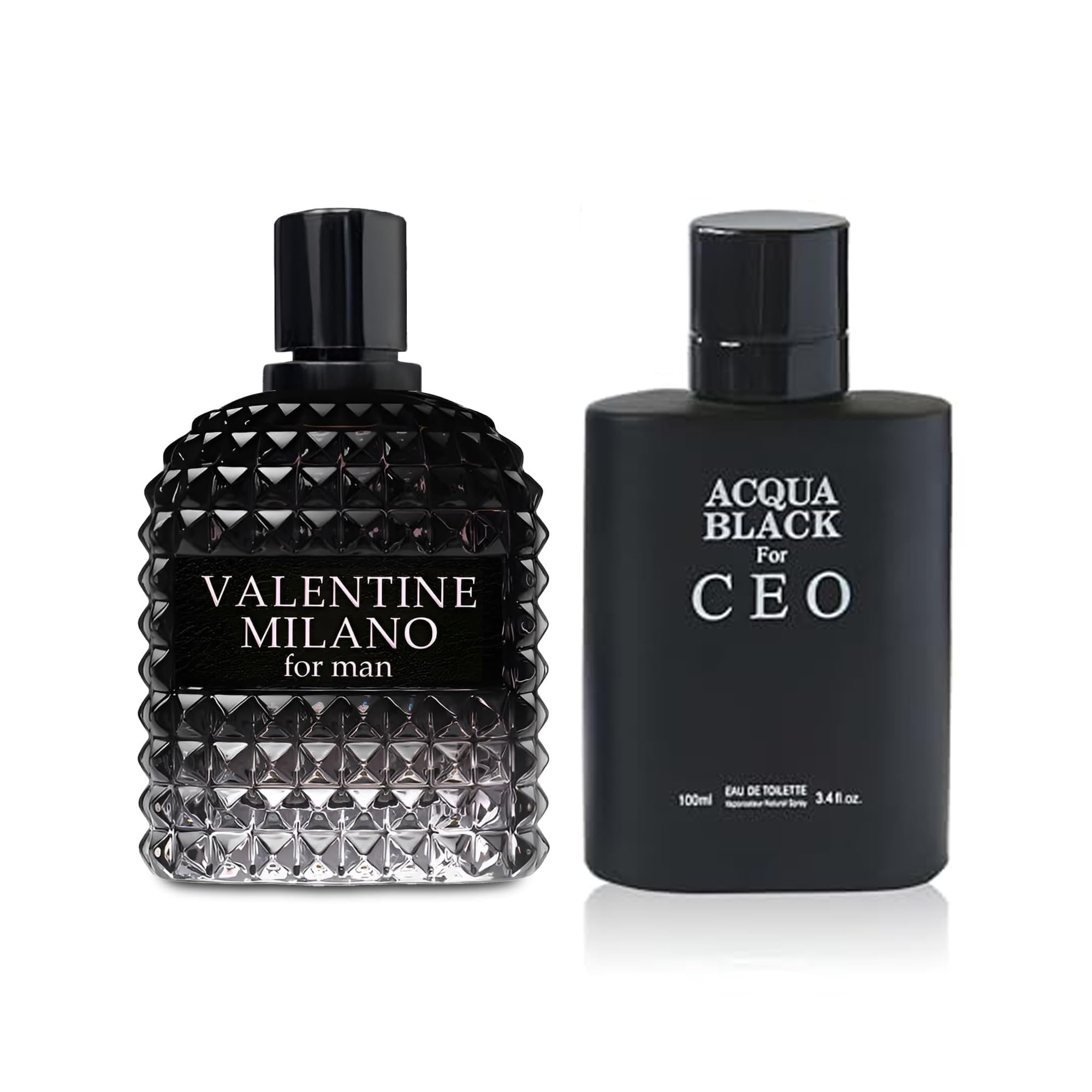 Amazon.com : AFLUXE 2PCS Valentine Milano/Acqua Black CEO Eau De