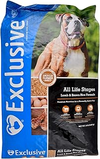 Exclusive | Dog Food for All Life Stages | Lamb and Brown Rice Recipe | Nutritionally Complete - 30 Pound (30 lb.) Bag