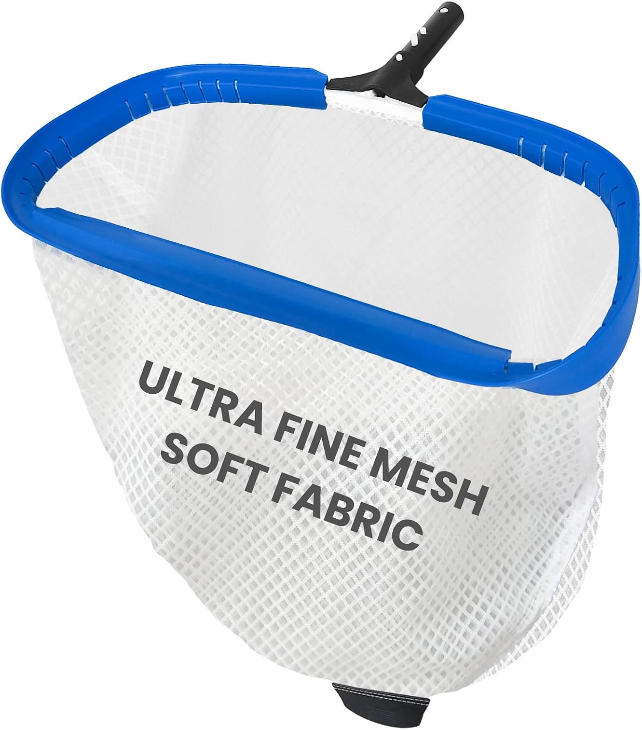 Poolvio 20" Pool Net Skimmer – Heavy Duty Leaf Net with Aluminum Frame with Diamond-Pattern Ultra-Fine Soft Mesh Bag – Pool Cleaning Net for Leaves, Sand, Pollen & Small Debris (No Pole)